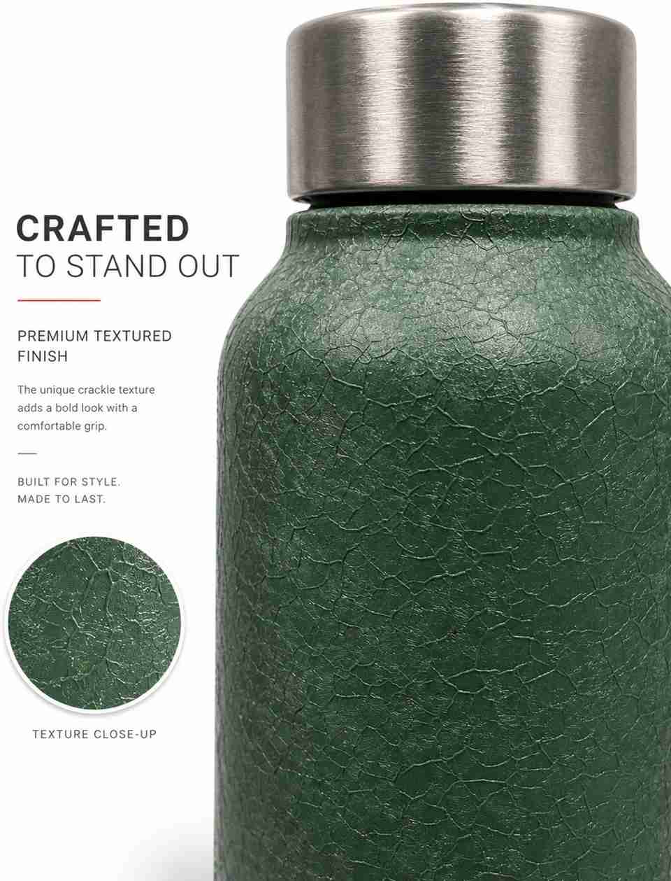 Drench Classic Crocodile Finish 750 ml Stainless Steel Bottle - Buy ...