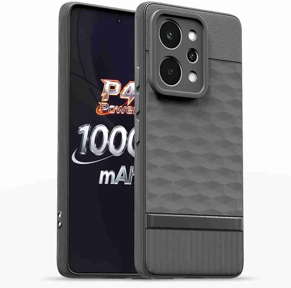 Casotec Back Cover for Realme P4 Power 5G, Grey, Silicon - Image 6