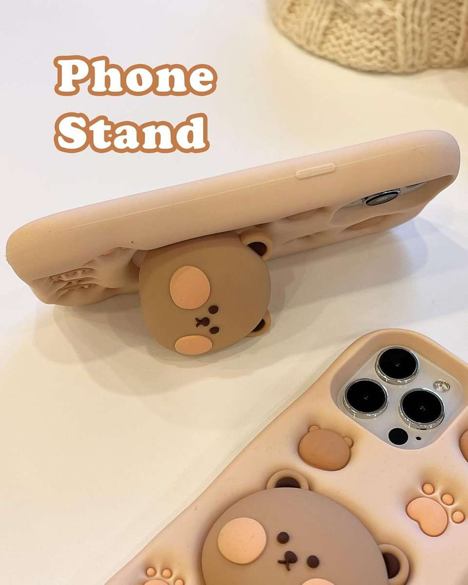 LN KART Back Cover for iPhone 17 , 3D Teddy Bear Phone Case for iPhone ...