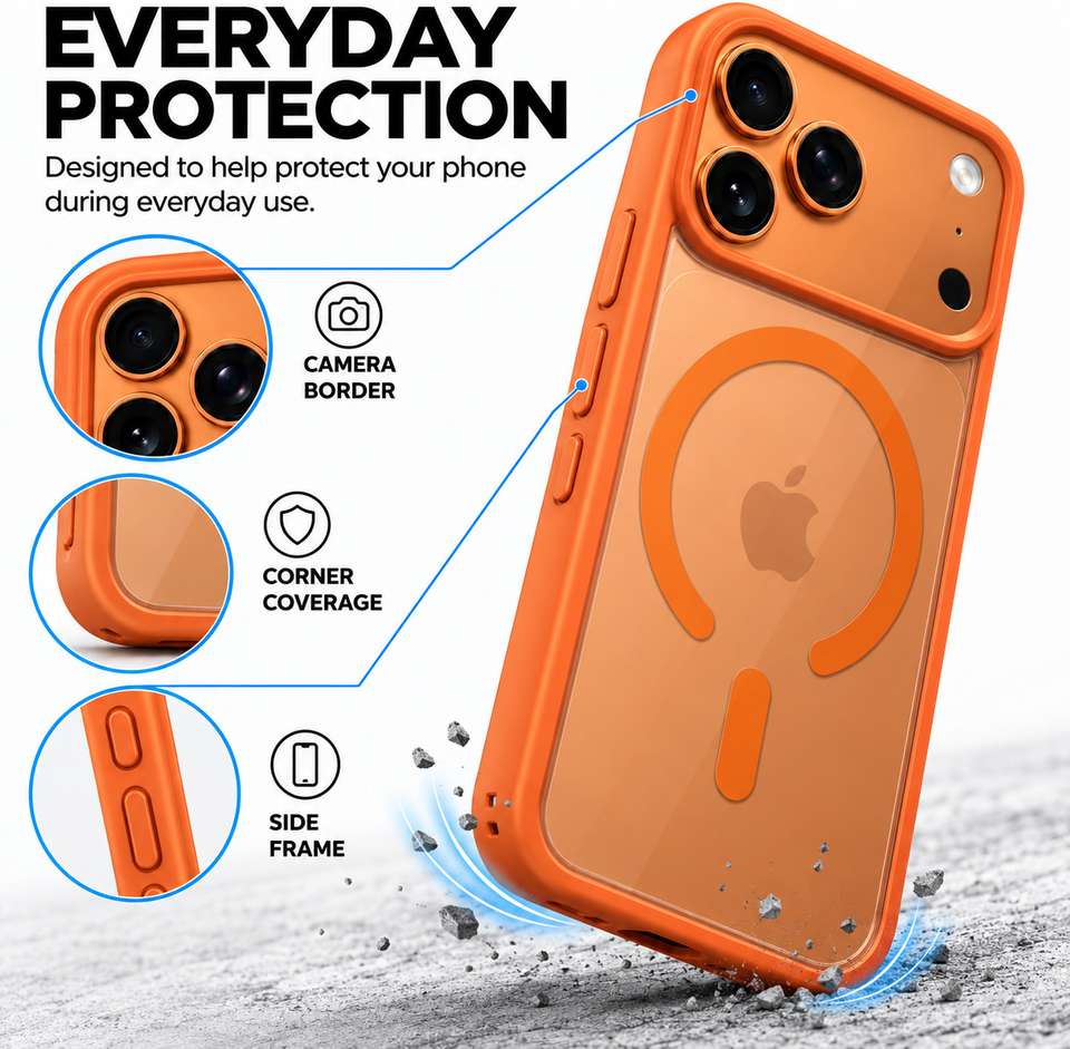 FIRST MART Back Cover for Apple iPhone 17 Pro Max 5G, Apple iPhone 18 ...