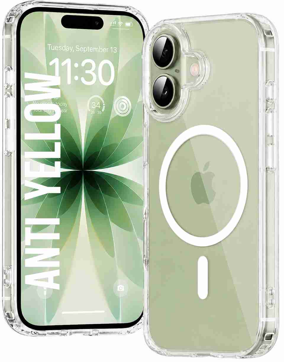 DIZORO Back Cover for iPhone 17 MagSafe Clear Case with Anti-Yellow ...