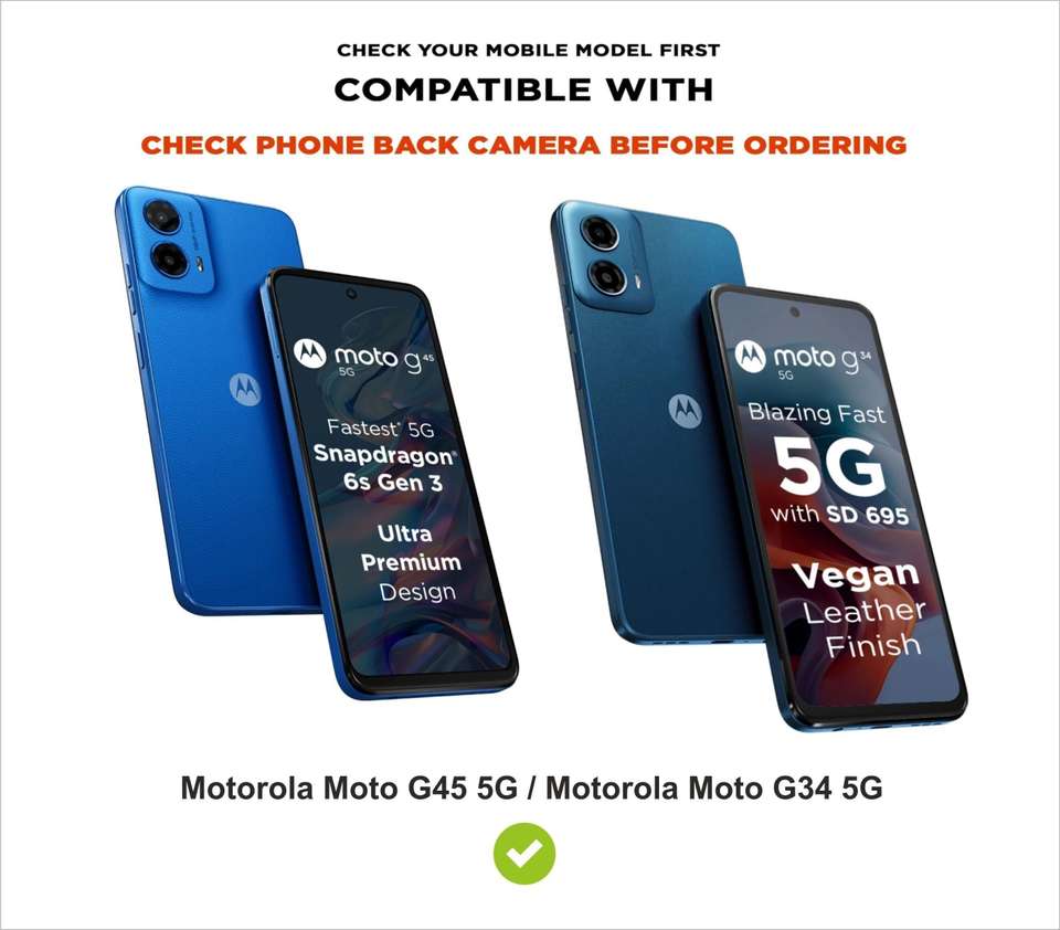 SBMS Flip Cover for Motorola Moto G34 5G / Motorola Moto G45 5G Back ...