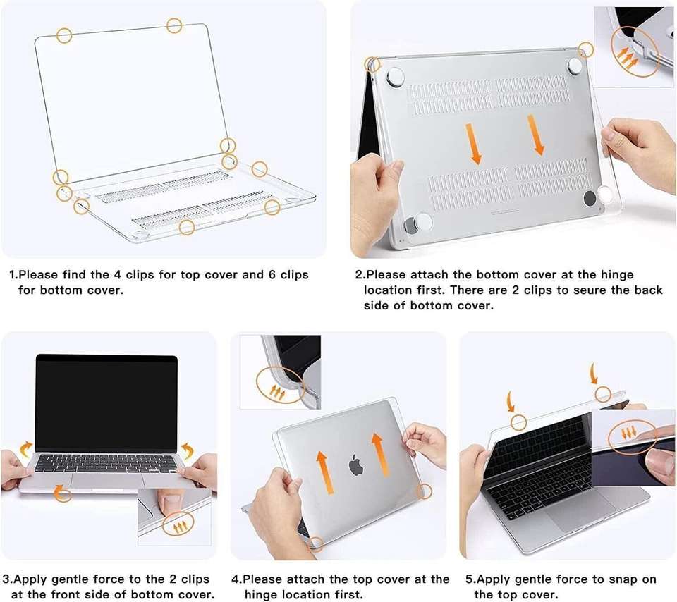 ANANYA Front & Back Case for MacBook Air 13.6 inch Cover A3240 M4 Chip ...