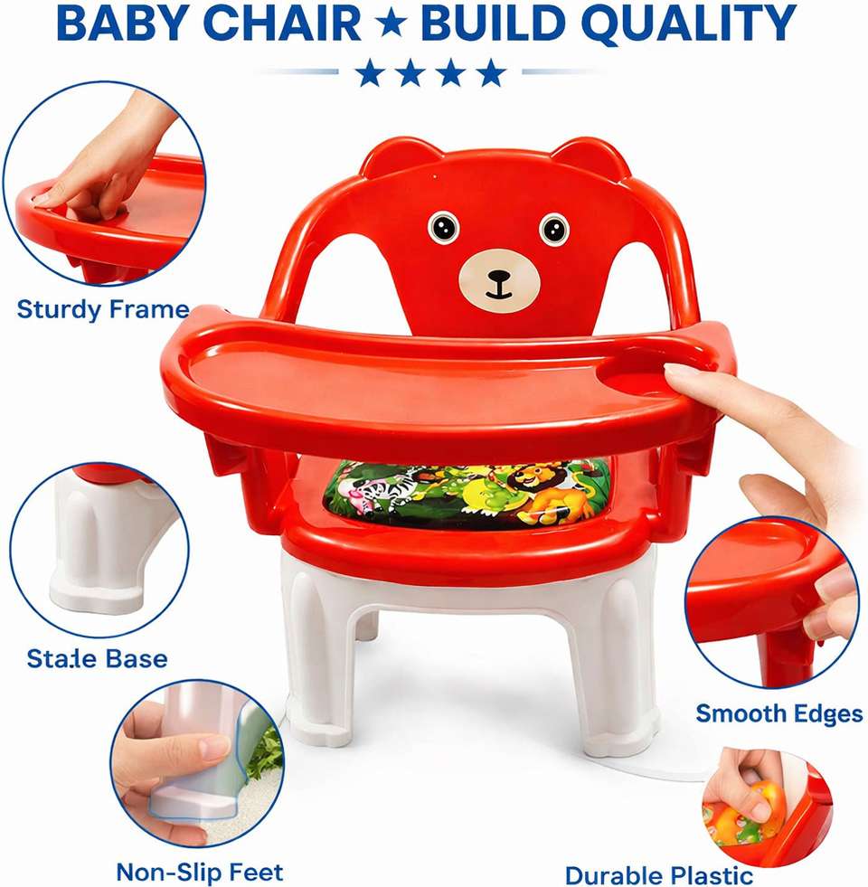 KuchiKoo Little Bear Baby Dining Chair with Tray | - Buy Baby Care ...