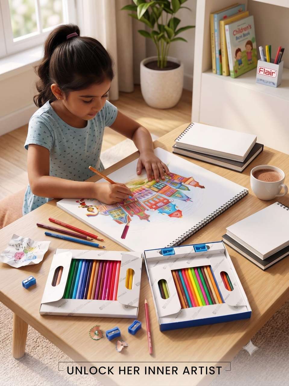 Flipkart.com | DOMS Pencil Colour 50 Shade I Hexagonal Shaped Color ...