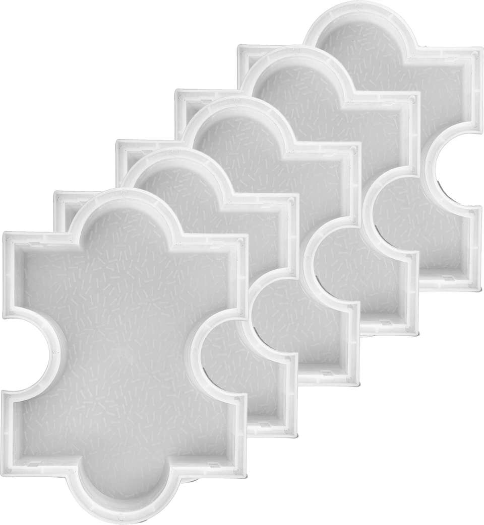 Reyal BROOK Paver Block mould(H : 60mm) Interlocking (Pack of 5) Column ...