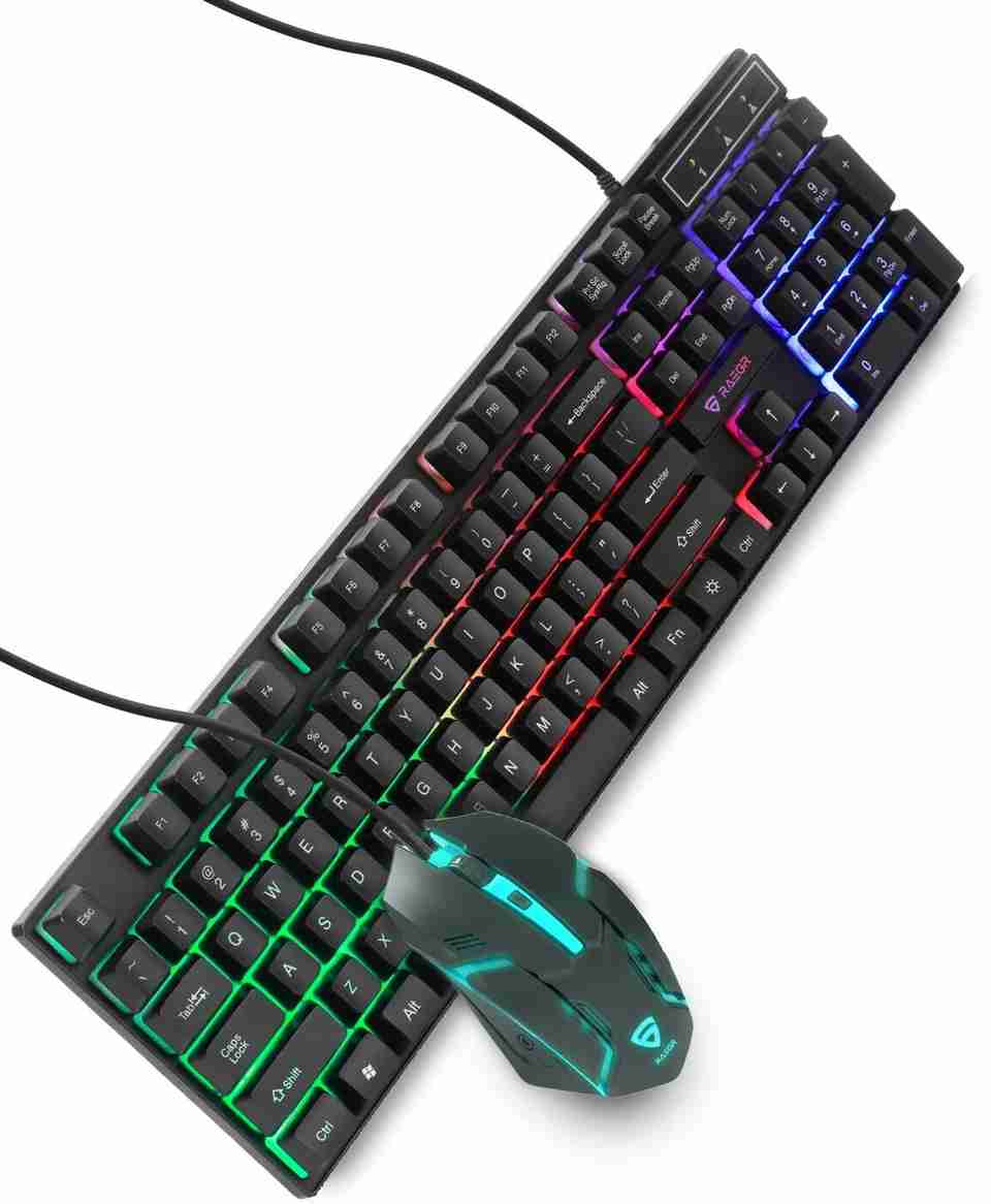 RAEGR RapidGear X30 Wired Rainbow Backlight Keyboard - Image 6