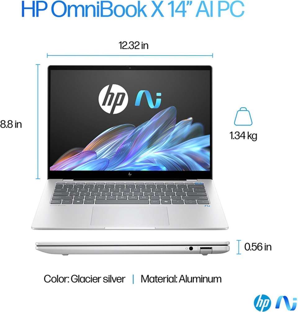 HP OmniBook Snapdragon X Plus - (16 GB/512 GB SSD/Windows 11 Home) 14 ...
