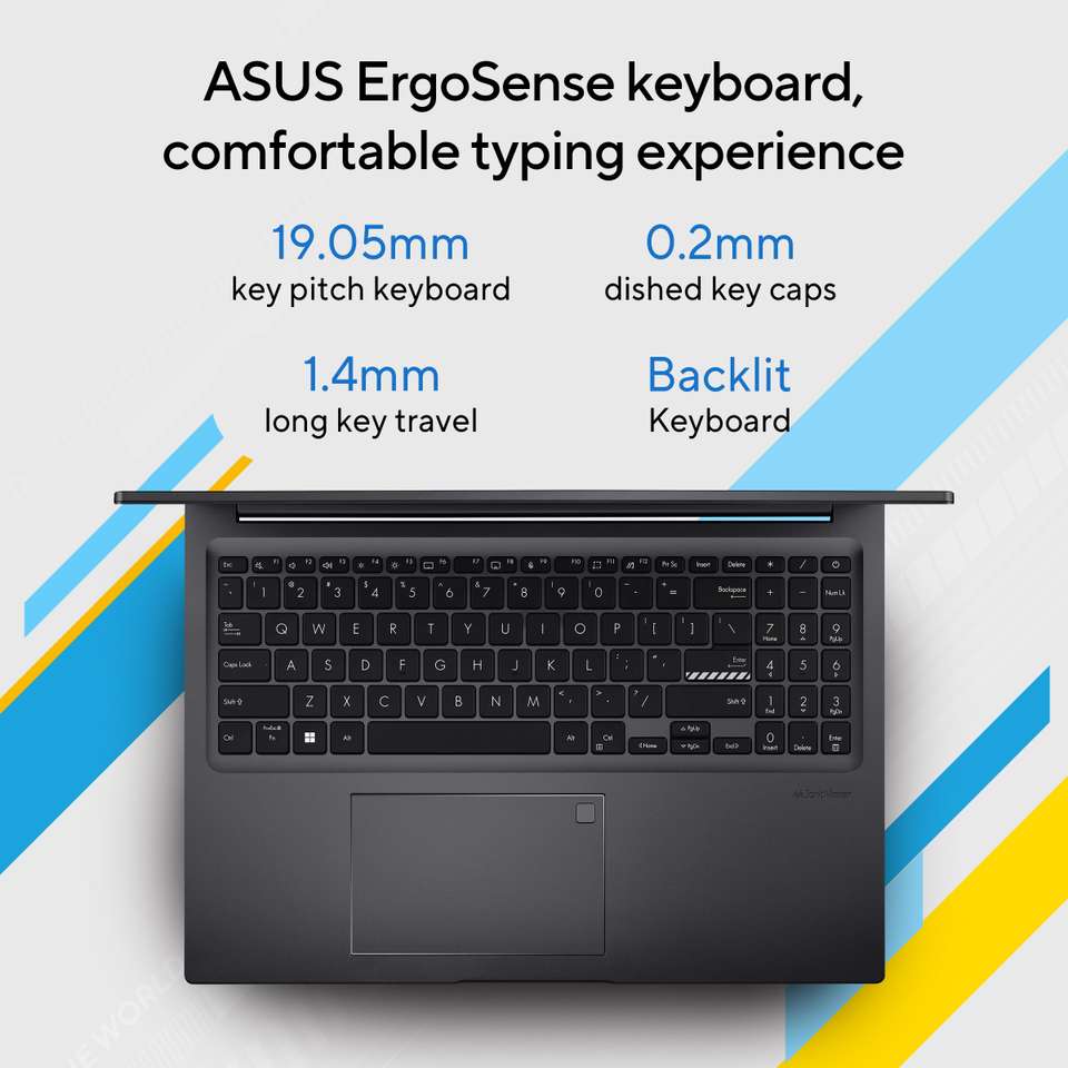 ASUS Vivobook 16 (2025) with Office 2024 + M365 Basic* Intel Core i5 ...