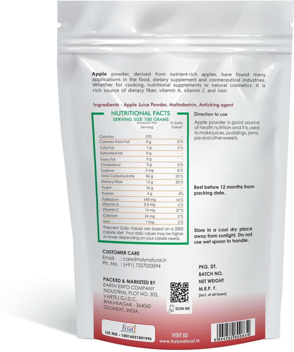 Holy Natural Apple Powder - 100 GM Price in India - Buy Holy Natural ...