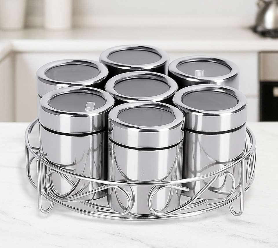 Masala Set VISAXMI Masala Box for Kitchen| Masala Dabba Steel| Spice Container ...