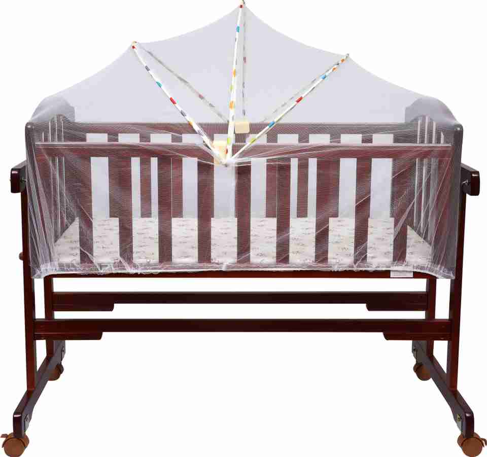 1st Step Wooden Cradle with Mosquito Net - Image 6