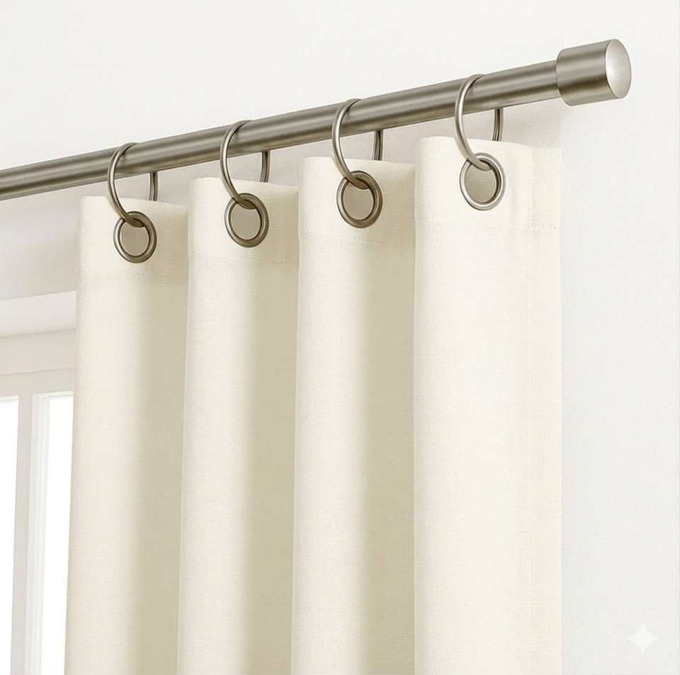 smihi Silver Curtain Rods Metal (Pack of 1) - Image 8