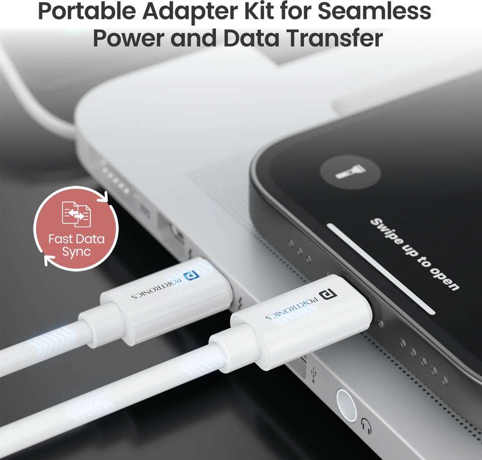 Portronics USB Type C Cable 0.27m 60W - Image 7