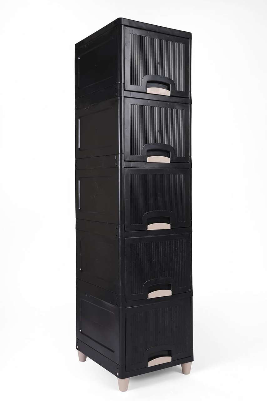 Suptikes Compact Vertical Kitchen Cabinet with Drawers for Efficient ...