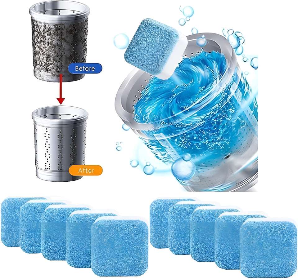 DrumFresh Washing Machine Drum Cleaner 32 Tablet Dirt-Free Dishwashing ...