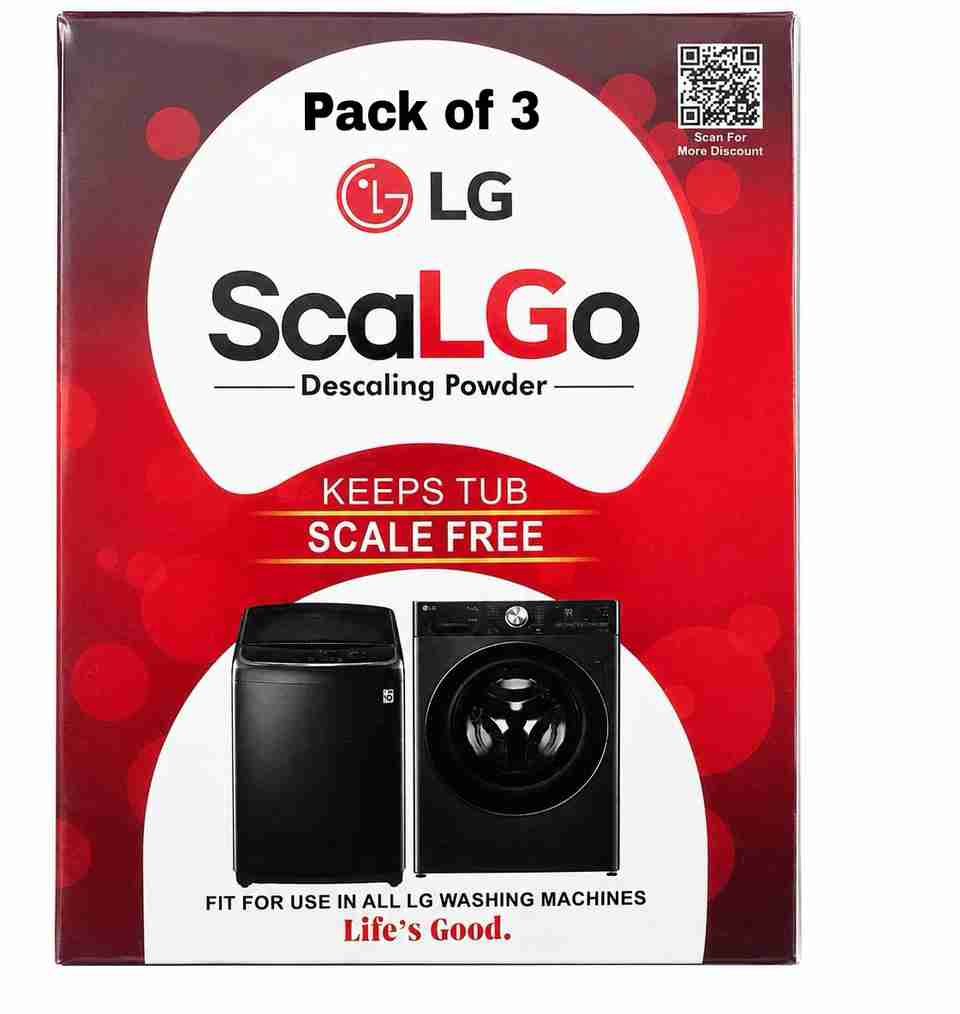 LG ScaLGo Washing Machine Descaler Cleaner for Front & Top Load (Pack ...