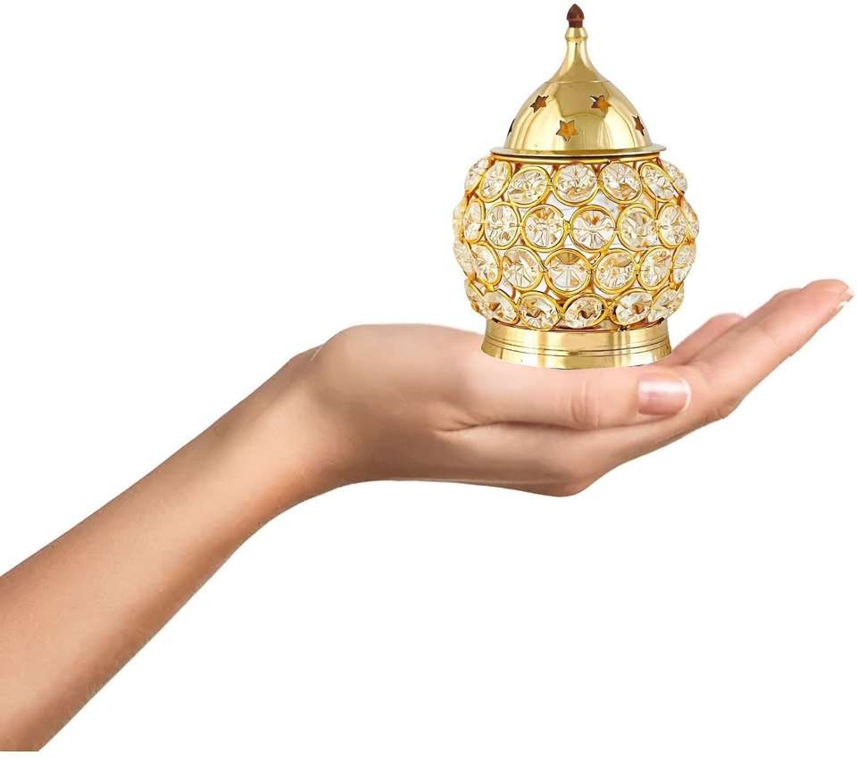 Fashion Bizz Akhand|Diamond Crystal Deepak Jyot Brass Table Diya Price ...