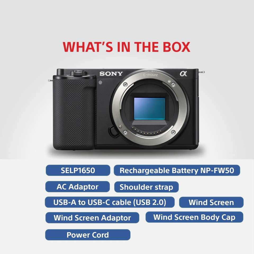 SONY ZV-E10 Mirrorless Camera Body Only Vlog Price in India - Buy SONY ...