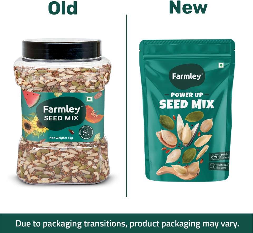 Farmley Seed Mix Protein Rich Snacks | 5 Super Seeds in 1 Mix | Chia ...