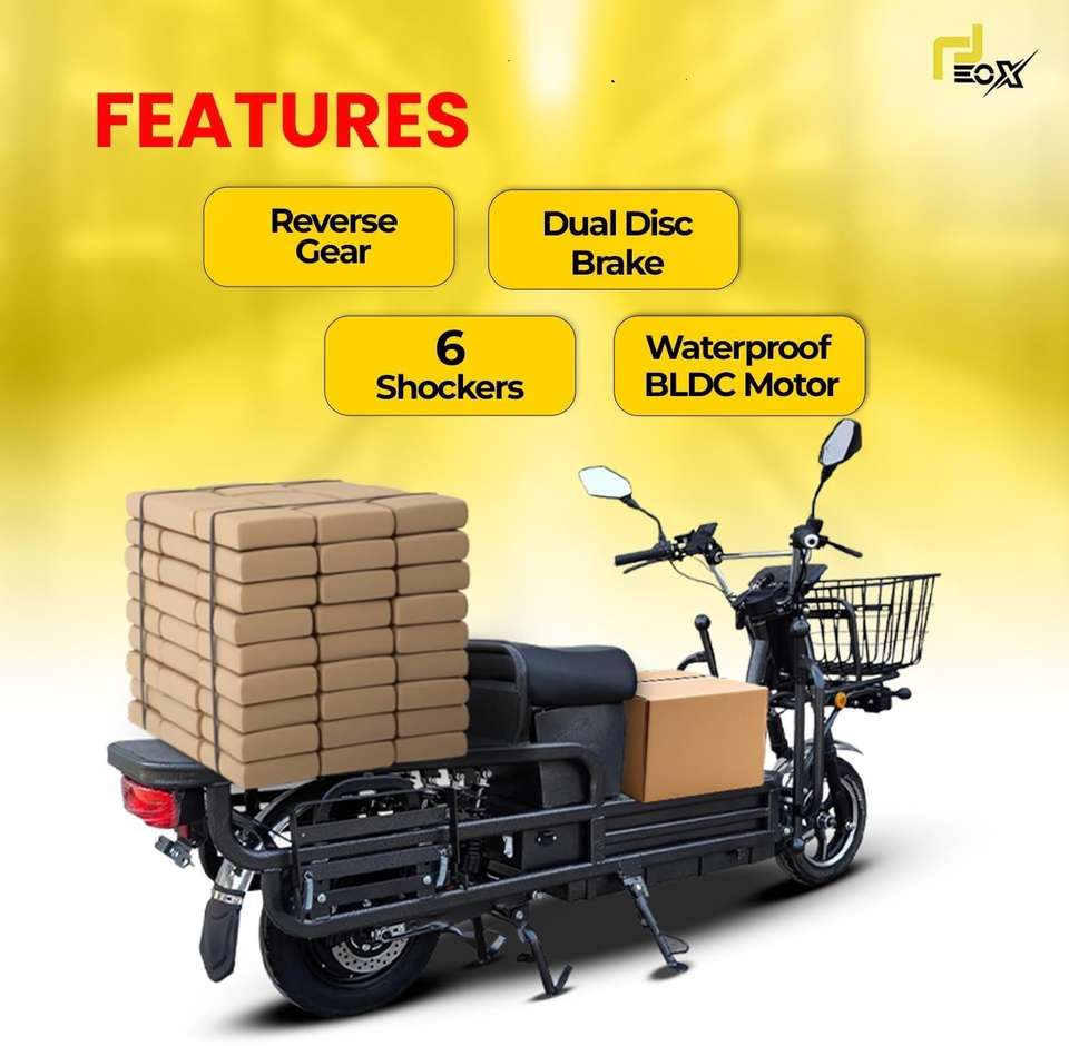 EOX E5 Plus Loader Electric Scooter 400Kg Load, Non RTO, Lithium ...