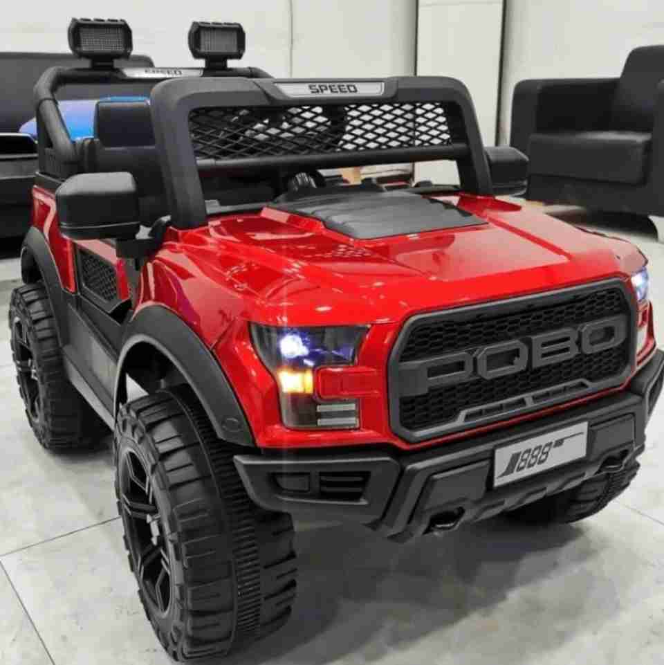 CLAYBORN POBO 4X4 Red Kids Jeep - Image 6