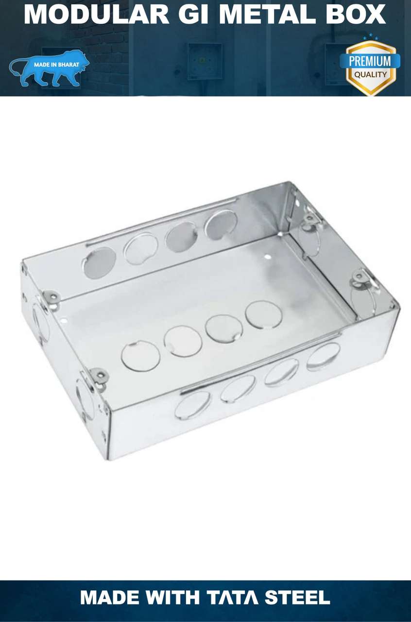 GM Modular GI Metal Concealed 12M Box (CM 12008), Pack of 2 Pcs, Wall ...