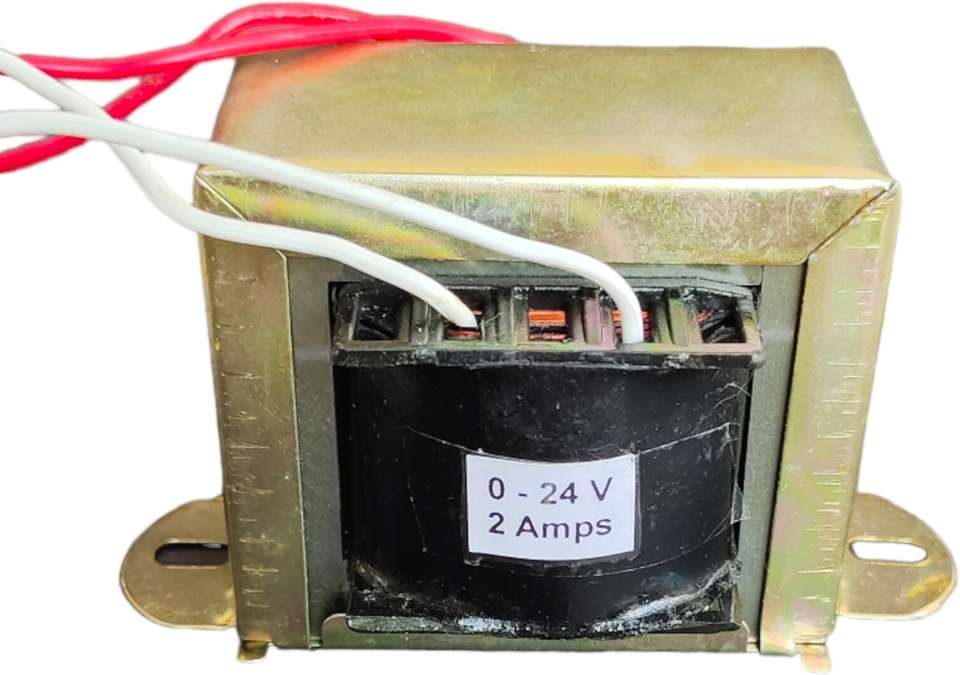 Associated 24V- 2 Amps Transformer Copper Winding 220V AC to 0-24V AC ...