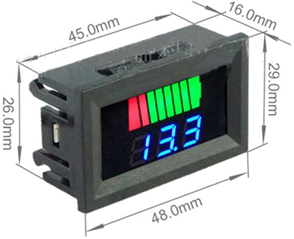 electrolight Charge Level Indicator 12V-72V Lithium Battery Capacity ...