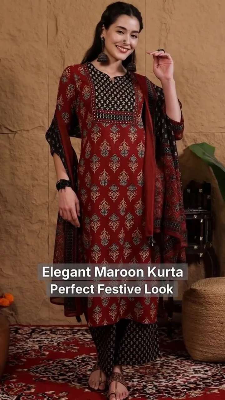 Moda Rapido Women Kurta Palazzo Dupatta Set - Buy Moda Rapido Women ...
