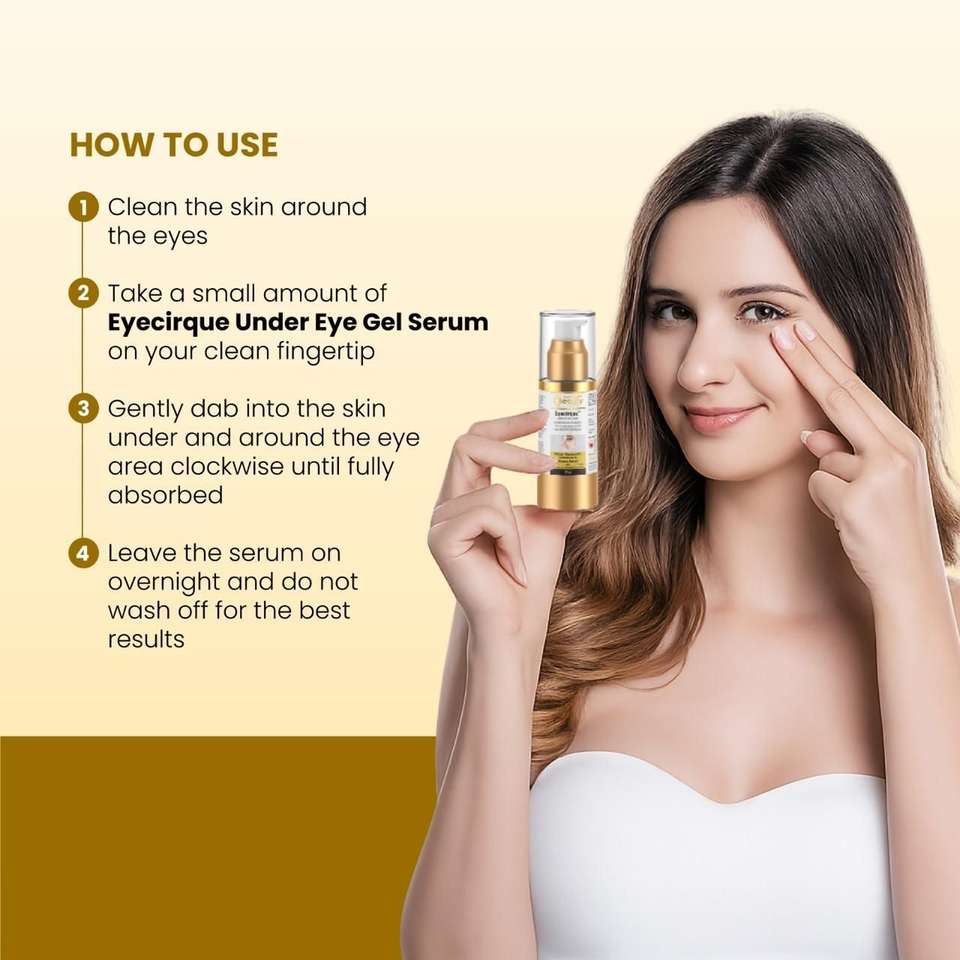 Eyecirque Under Eye Gel Serum for Dark Circles, Puffiness & Fine lines ...