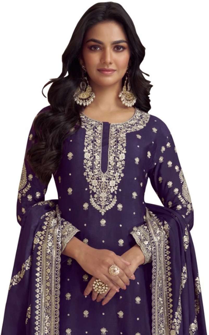 Fijyfab Art Silk Embroidered Kurta & Palazzo Material Price in India ...