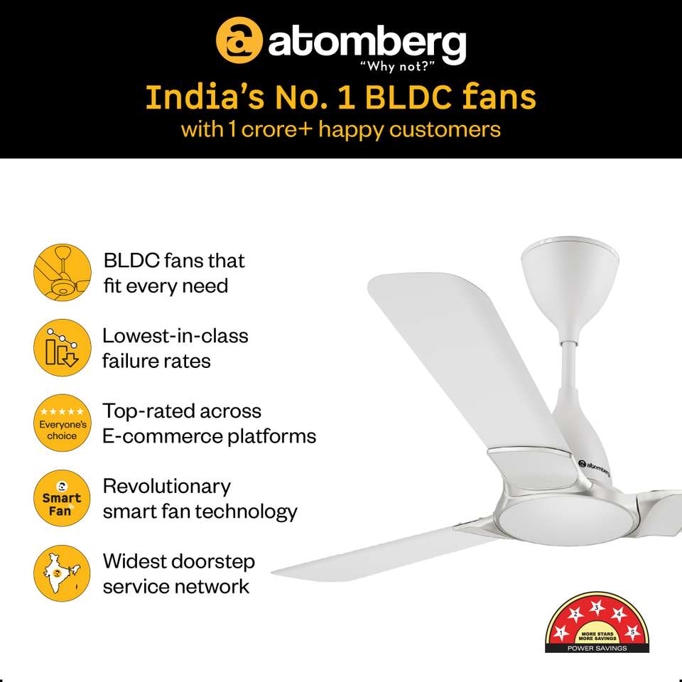 Atomberg Erica Nuvo Regulator,Advance Air+ Technology,Award Winning ...