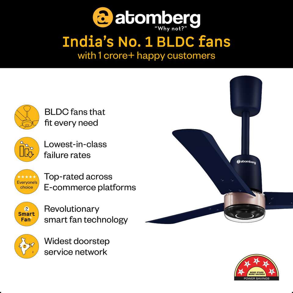 Atomberg Renesa Elite Smart |Voice Control| High Air Flow|Moonbeam LED ...