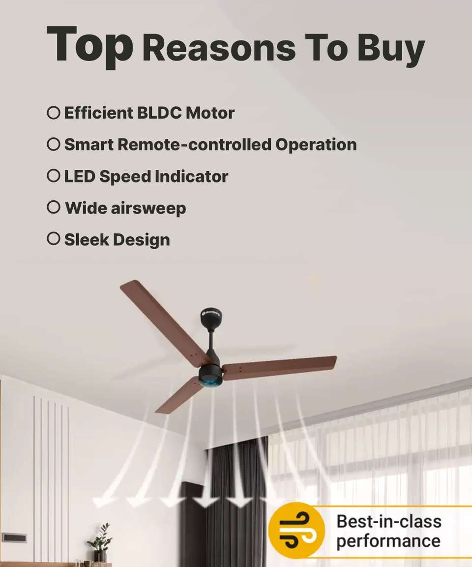 Atomberg Renesa 5 Star BEE Rated with 3 Year Warranty BLDC Motor with ...
