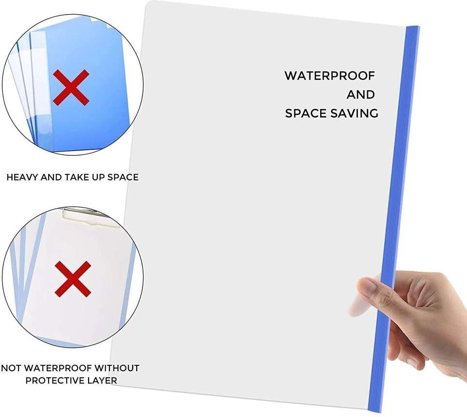 Flipkart.com | CAMPIO Plastic Transparent Stick File Folder/ Strip File ...