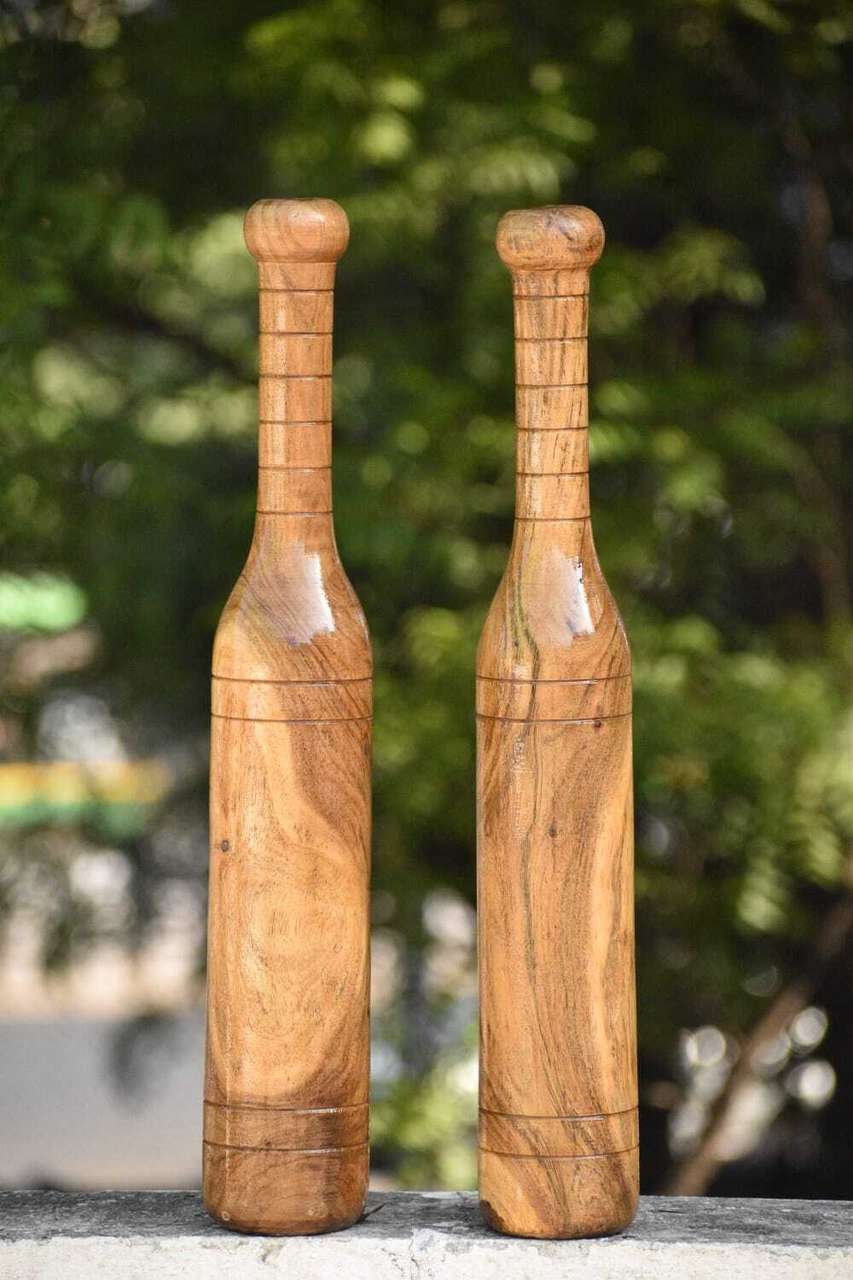 SatvaFit Mudgar/Mugdar - Bottle Styled Brown Indian Clubs - Buy ...