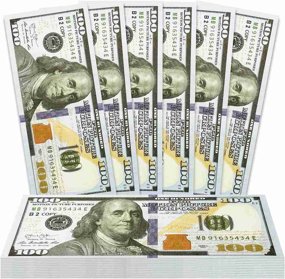 Playhubs 400PCS Dummy Dollar Money Notes Toy for Kids 3+ | Party Favors & Movie Props Pretend Play Learning Money Toy Gag Toy Price in India - Image 6