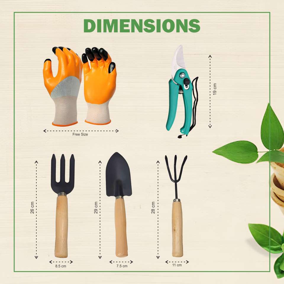GROWTOP 3-Piece Wooden Handle Cultivator with Gloves - Image 7