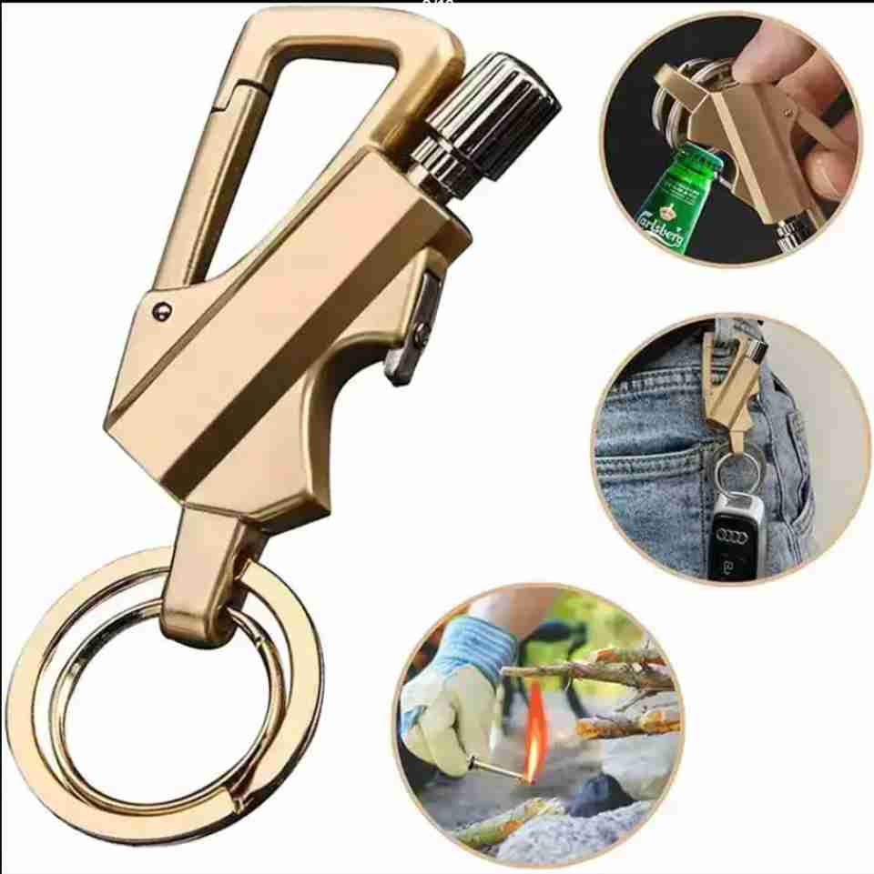 Iris Grape Metal Matchstick Keychain Lighter - Image 6