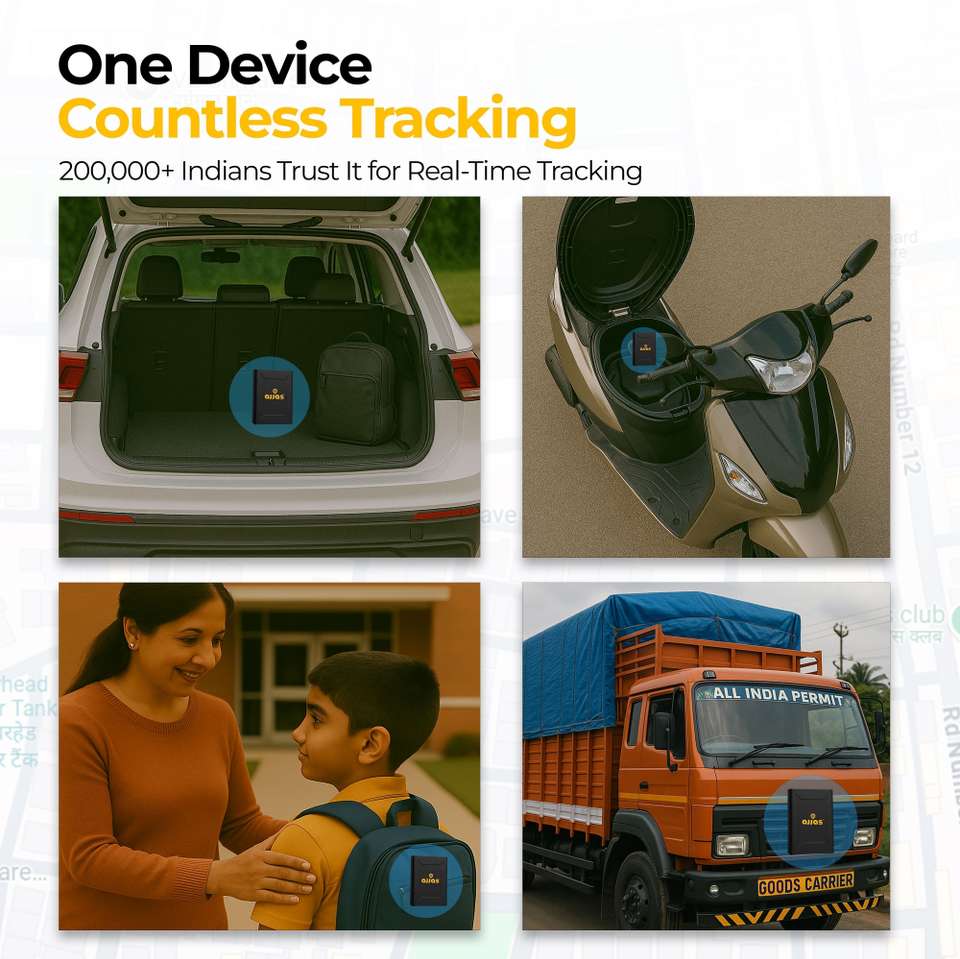 Ajjas Wireless GO tracker for Kids, Car/Bike, Bags with Voice ...