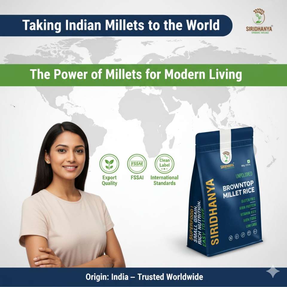 SIRIDHANYA Unpolished and organic millets combo pack of 5, each millet ...