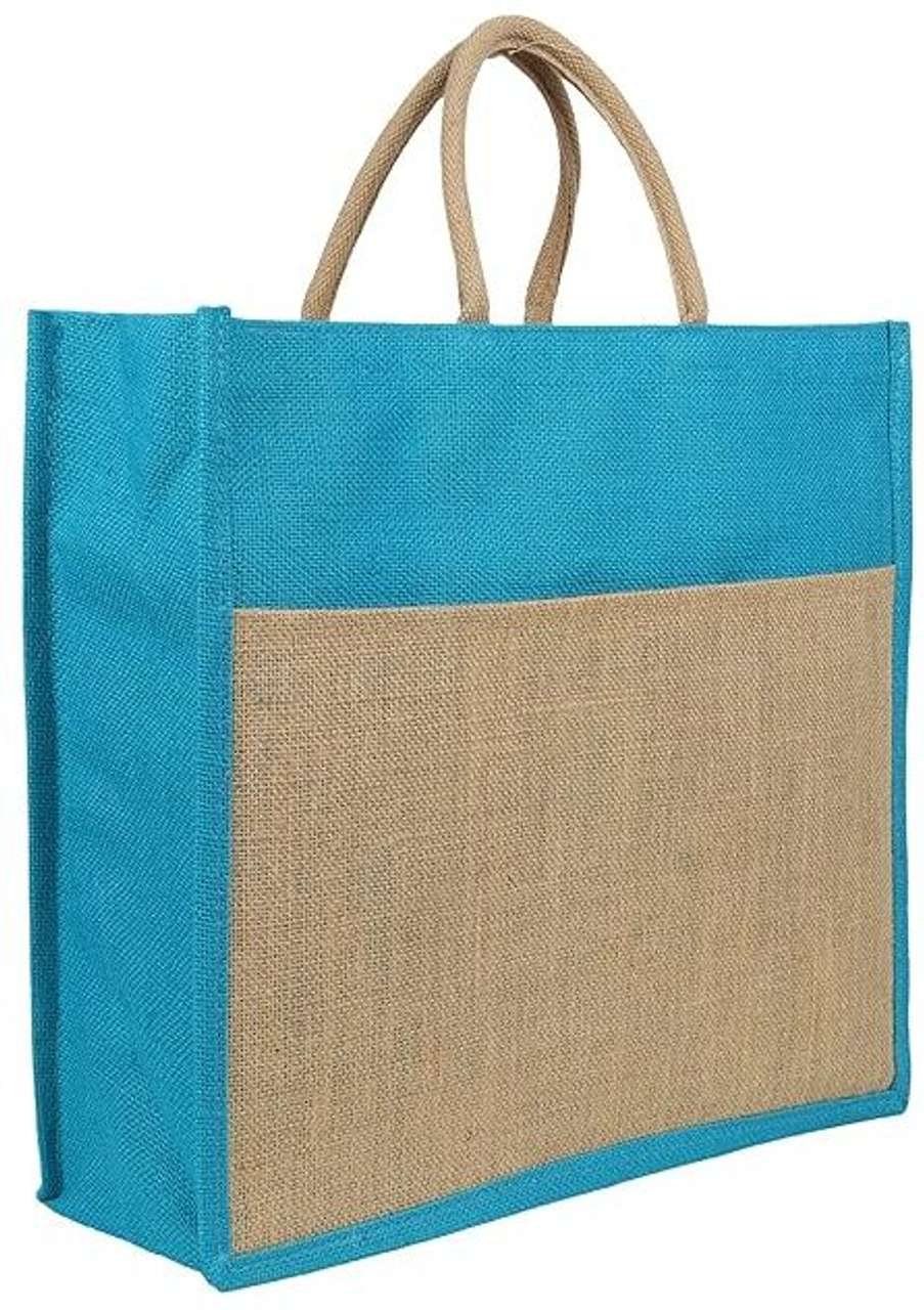 Double R Bags DOUBLE R BAGS Eco-Friendly Jute Jhola Bag for Grocery, Milk, Fruits ...