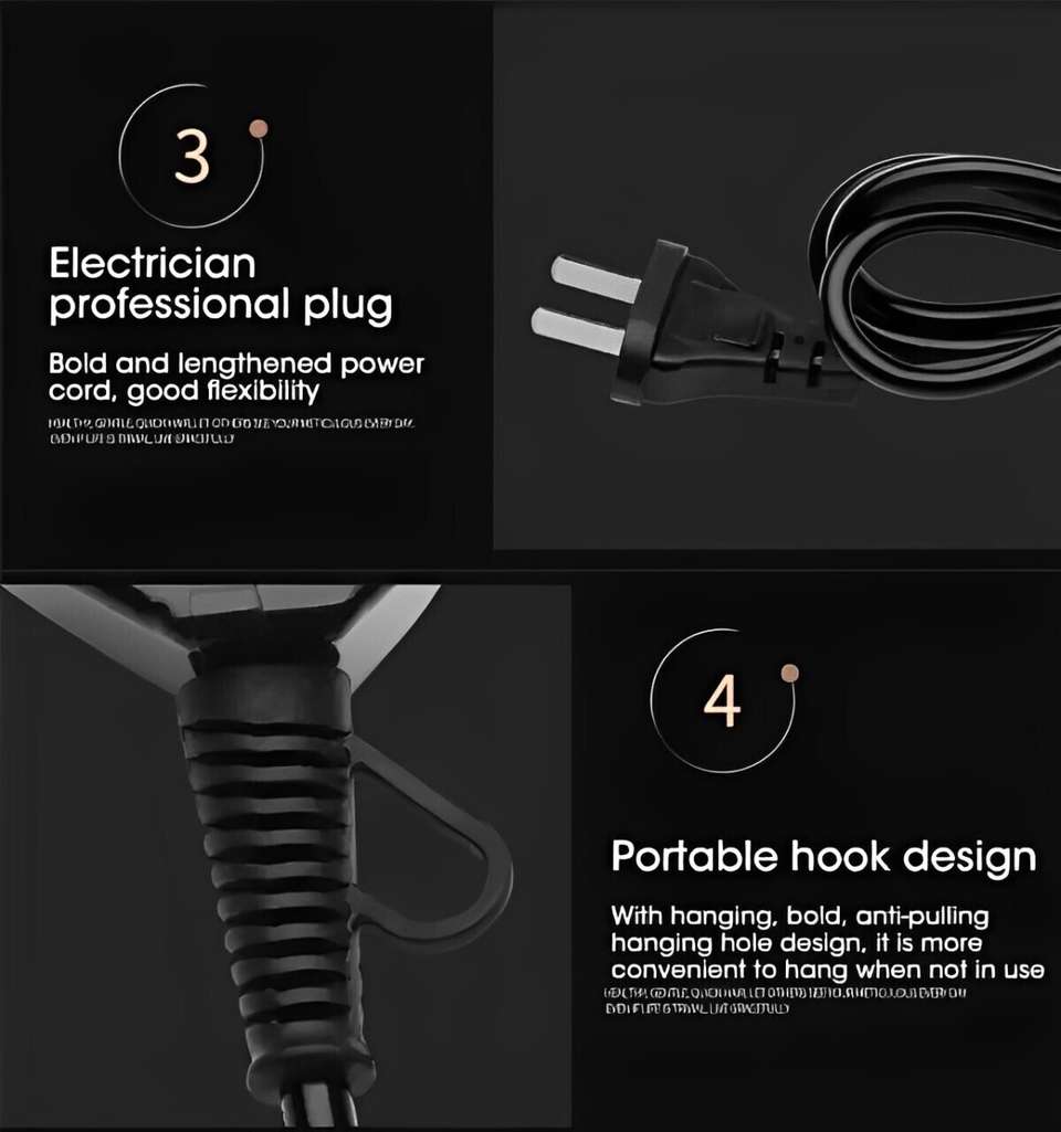 Aubade 1800W Compact Foldable Hair Dryer - Image 9