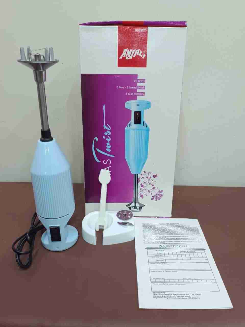 ANJALI 125 W Blue Hand Blender Price in India - Buy ANJALI 125 W Blue ...