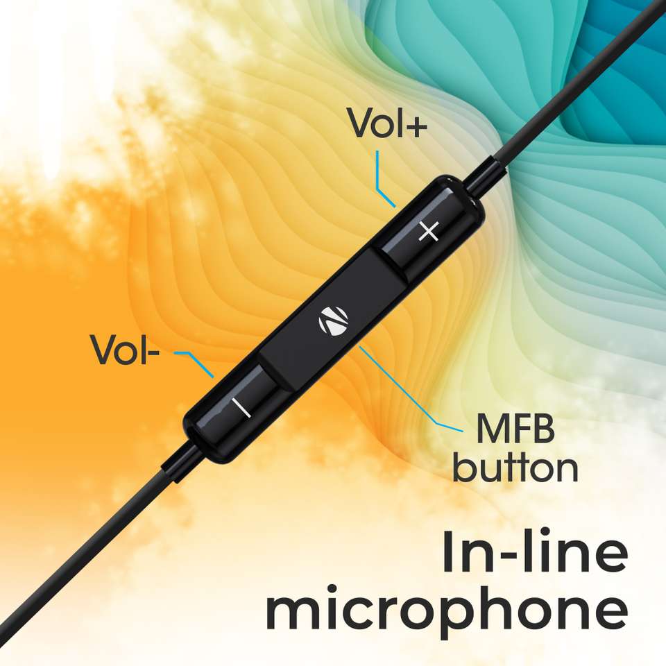 Control And R Buttons ZEBRONICS ZEB-BUDS 30C, Type-C With In-Line Mic, Rich 14.2mm drivers ...