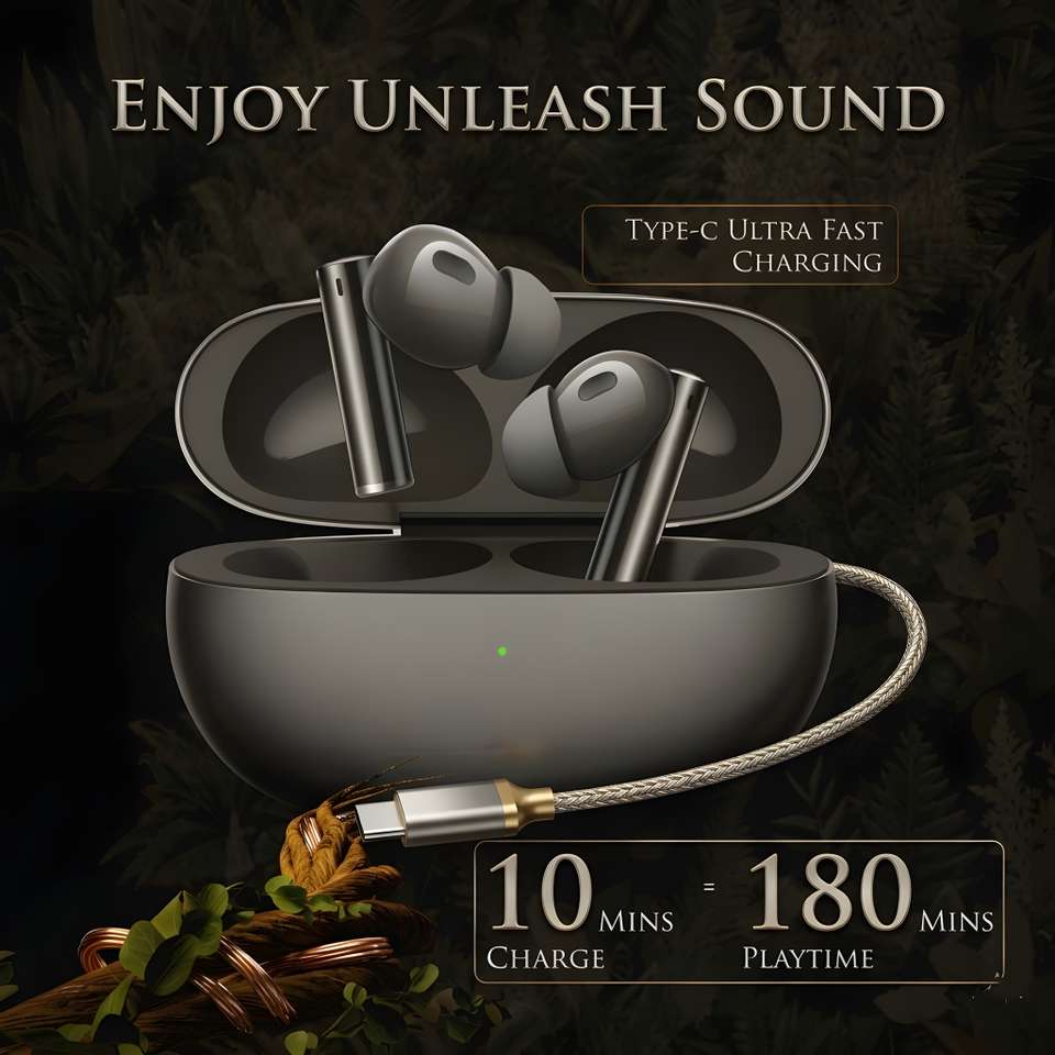 URBANHUDA Ultra buds Edge ANC | 50db 6 Mic ENC, 40Hr Playtime, Crystal ...