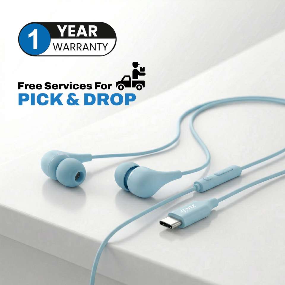 EVM Type-C Earphones [New Launch] Hi-Res Audio, Mic | Noise Isolation ...