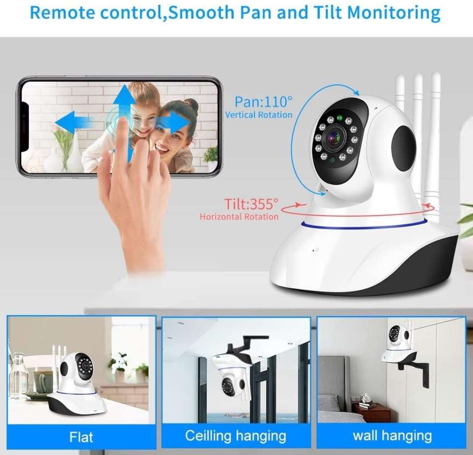 PERAMISYM Wireless HD IP Wifi CCTV Indoor Security Camera Stream Live ...