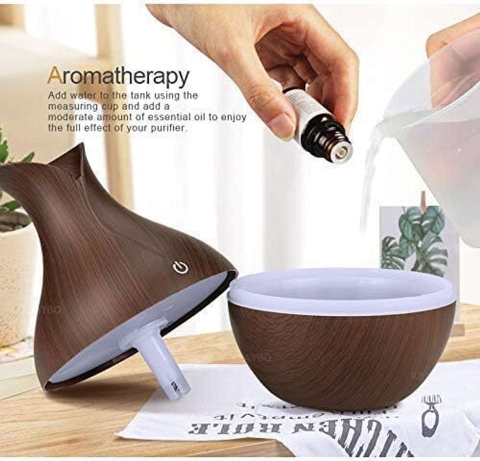 Yuoris 300ml Wooden Finish Ultrasonic Aromatherapy Diffuser for ...